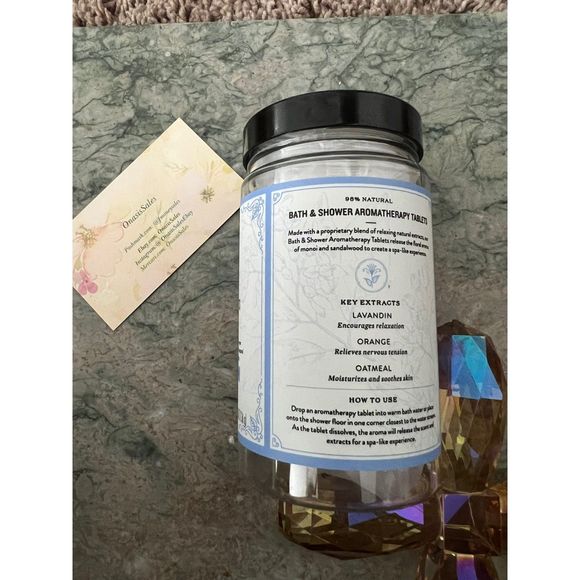 J.R. Watkins Sleep Bath & Shower Tablets, Monoi & Sandalwood Shower Steamers - Picture 5 of 8